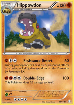 Hippowdon Rare Holo Card Wallpaper