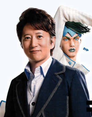 Hirohiko Araki, Creator Of Jojo's Bizarre Adventure, With His Iconic Art Style Wallpaper