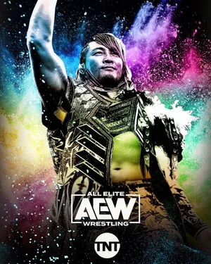 Hiroshi Tanahashi Aew Wrestling Poster Wallpaper