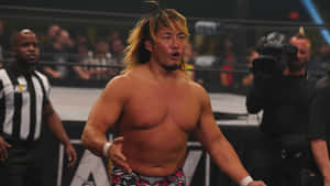 Hiroshi Tanahashi Wrestling Match Intensity Wallpaper