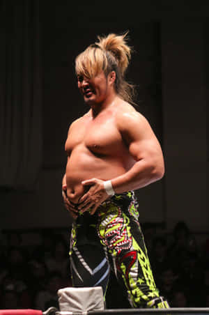Hiroshi Tanahashi Wrestling Pose Wallpaper