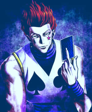 Hisoka Iphone Showered In Neon Green Wallpaper