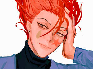 Hisoka Morow Closed Up Face Wallpaper