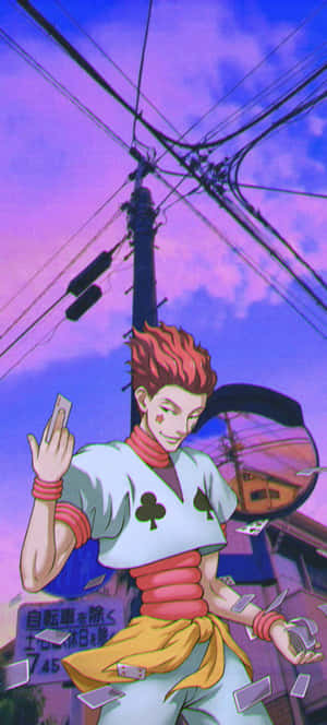 Hisoka Morow, The Enigmatic Magician Of Hunter X Hunter Wallpaper