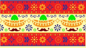 Hispanic Heritage Month Pattern Wallpaper