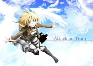 】historia Reiss, A Brave Warrior Ready To Face Danger Wallpaper