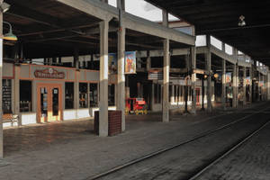 Historic Charm At Fort Worth Stockyards Wallpaper