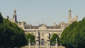 Historic_ Estate_ Amidst_ Greenery Wallpaper