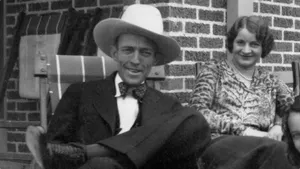 Historic Monochrome Photo Of Jimmie Rodgers Wallpaper