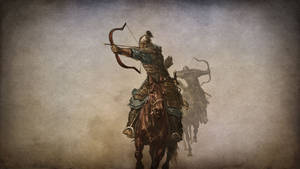 Historic Warrior Ertugrul Gazi In Traditional Attire Wallpaper