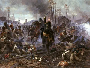 Historical Battle Painting Wallpaper