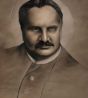 Historical_ Figure_ Portrait_ Sepia_ Tone Wallpaper