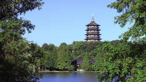 Historical Hangzhou Leifeng Pagoda Wallpaper