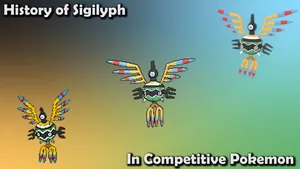 History Of Sigilyph Gradient Poster Wallpaper