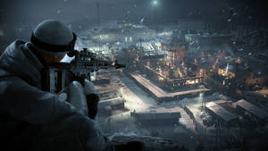 Hitman 2 Sniper During Winter Wallpaper