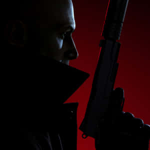 Hitman 3 Agent 47 Pistol With A Silencer Wallpaper