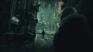 Hitman Agent 47 Following A Target Wallpaper