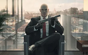 Hitman Hd Agent 47 Silencer Gun Wallpaper