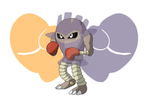 Hitmonlee With Hitmonchan Boxing Gloves Wallpaper