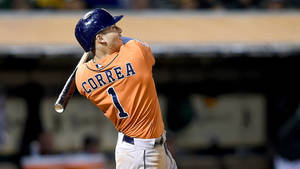 Hitter Carlos Correa Wallpaper