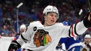 Hockey Player Celebration Ice Rink Wallpaper