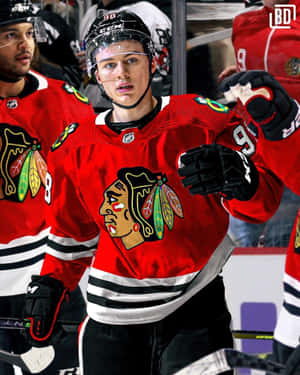 Hockey Player Connor Bedard Chicago Blackhawks Wallpaper