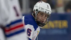 Hockey Prodigy Jack Hughes On Ice Wallpaper