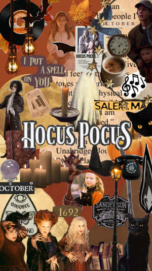 Hocus Pocus Collage Aesthetic Wallpaper