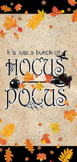 Hocus Pocus Fall Theme Graphic Wallpaper