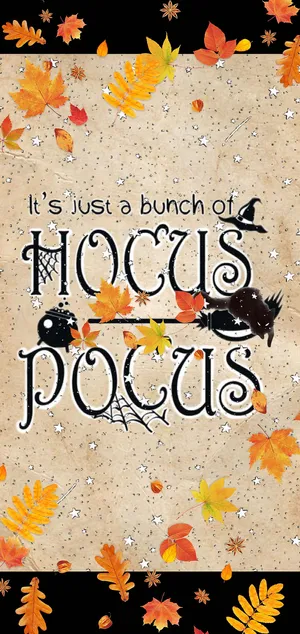 Hocus Pocus Fall Theme Graphic Wallpaper