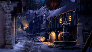 Hogsmeade Village During Wintertime Wallpaper