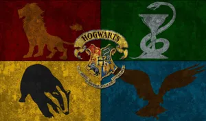 Hogwarts Crest - Symbols Of Magic And Prestige Wallpaper
