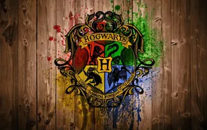 Hogwarts House Logo Art Harry Potter Desktop Wallpaper