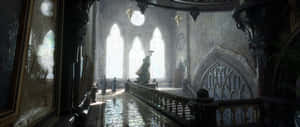 Hogwarts Legacy_ Grand Staircase Hall Wallpaper