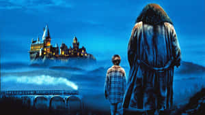 Hogwarts With Hagrid Desktop Wallpaper