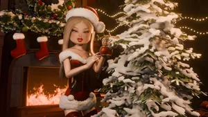 Holiday Glamour Dress To Impress Wallpaper