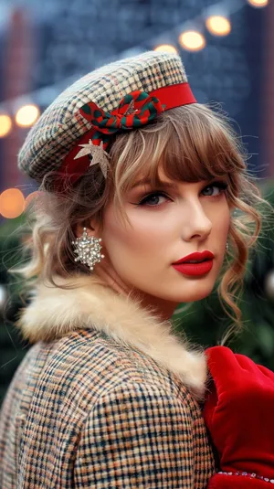 Holiday Glamour Taylor Swift Wallpaper