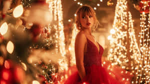 Holiday Glamourwith Taylor Swift Wallpaper