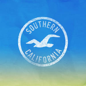 Hollister Seagull Logo In White Wallpaper