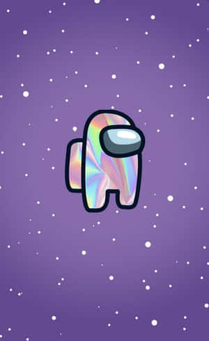 Holographic Space Crewmate Among Us Wallpaper