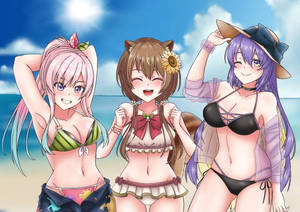 Hololive Id Girls In Bikini Wallpaper