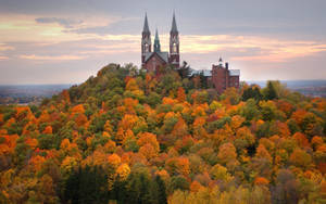 Holy Hill Fall Desktop Wallpaper