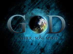 Holy Trinity Represented Through Religious Art Wallpaper