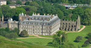 Holyrood Palace Aerial View Wallpaper