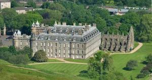 Holyrood Palace Aerial View Wallpaper