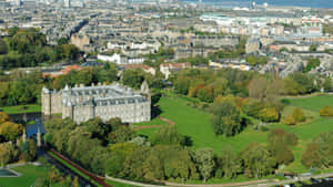 Holyrood Palace Aerial View Wallpaper