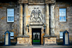 Holyrood Palace Entrance Architecture Wallpaper