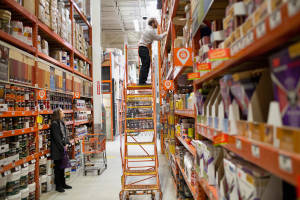 Home Depot Employee Hard At Work Wallpaper