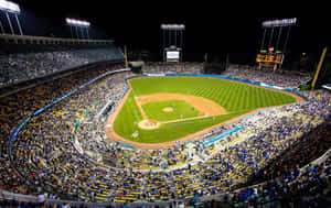 Home Field Vantage Of The Dodgers Wallpaper