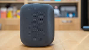 Home Pod Smart Speakeron Desk Wallpaper